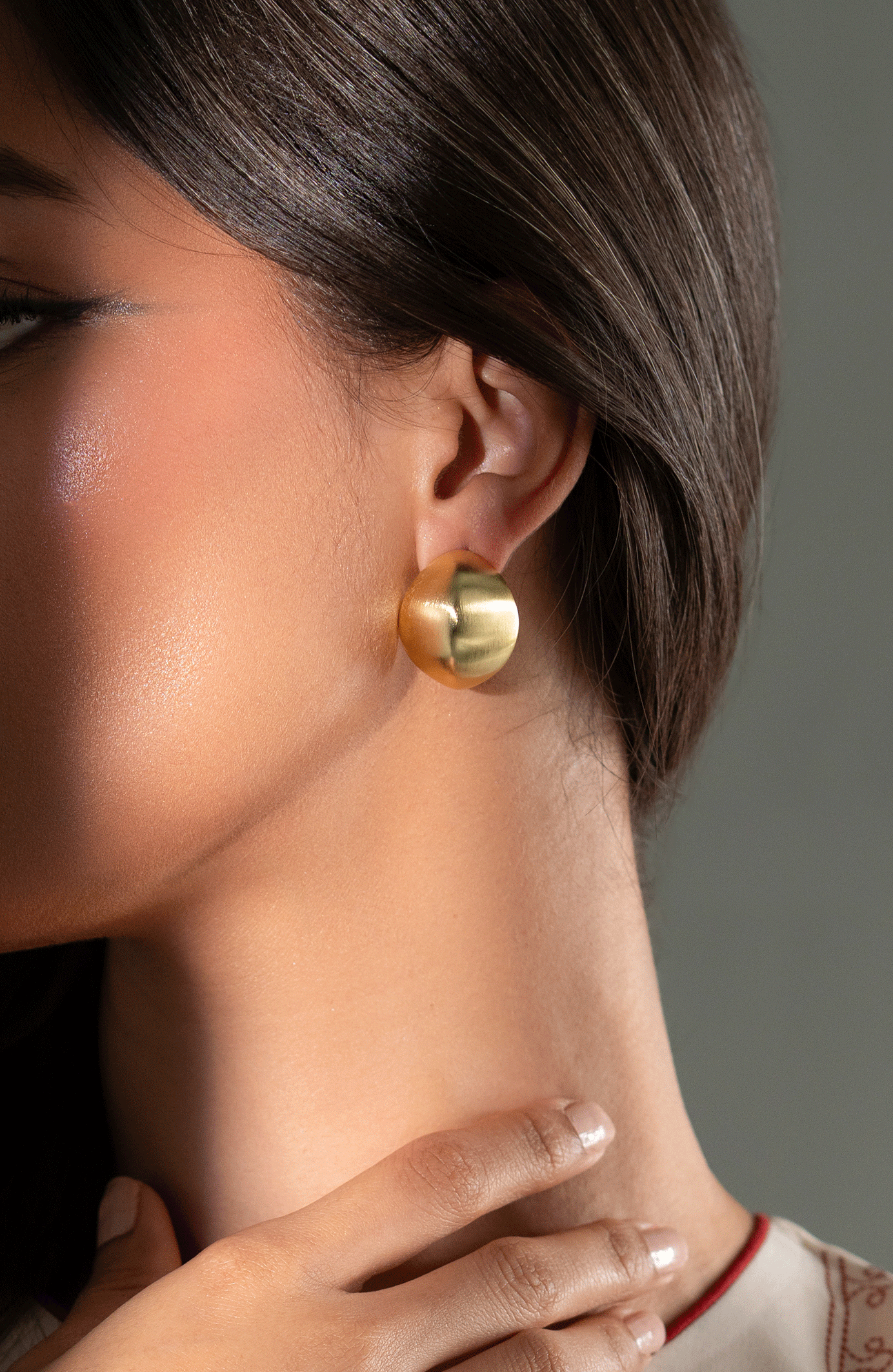 Golden Curve Studs
