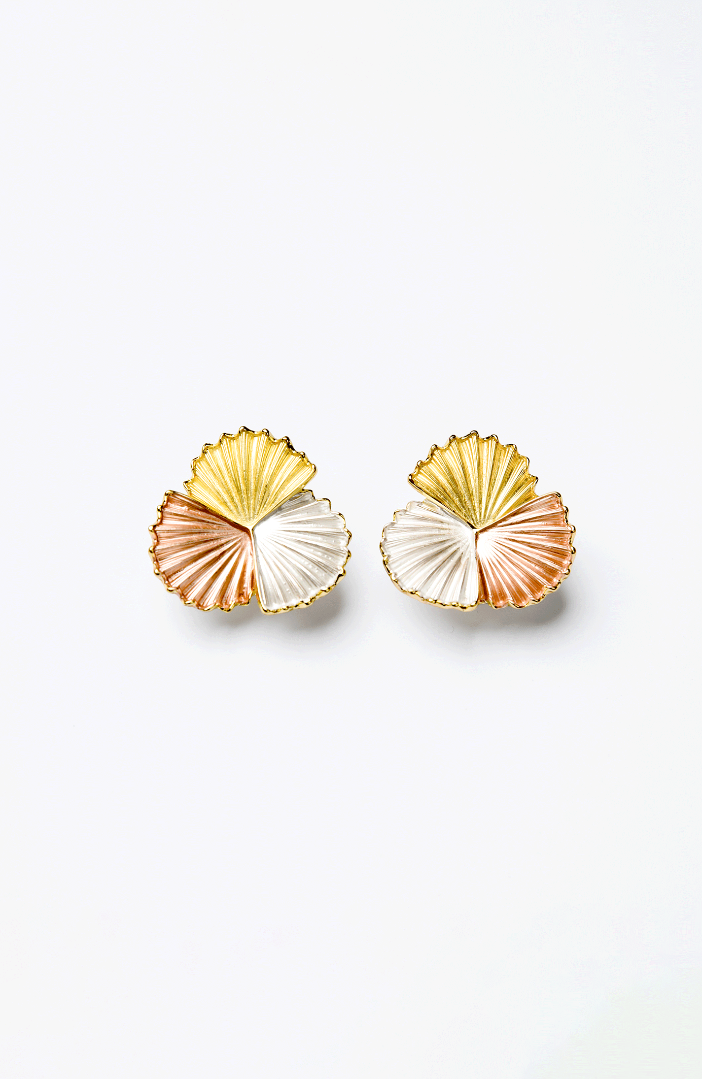 Tricolor Bloom Studs