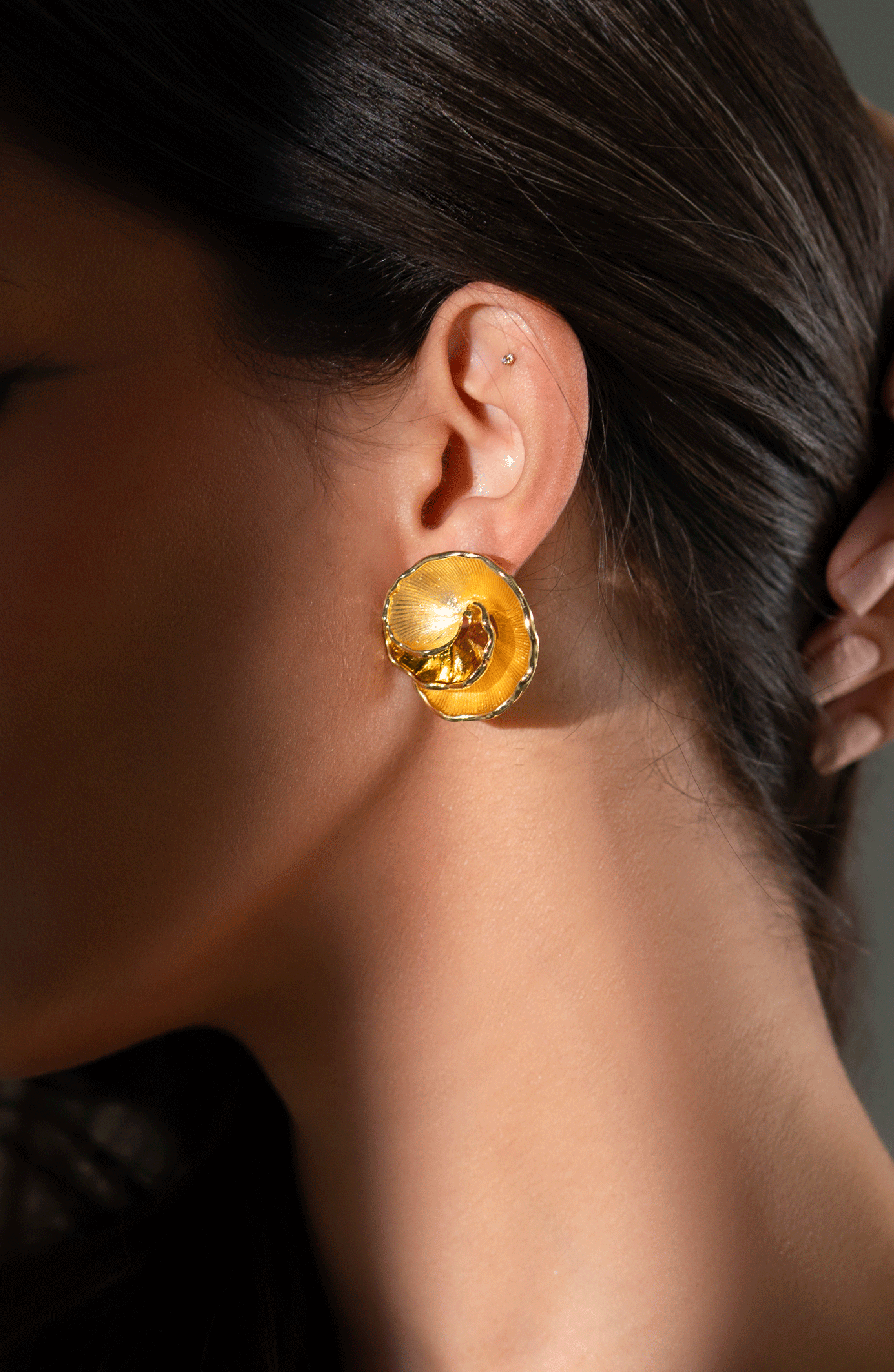 Golden Bloom Studs