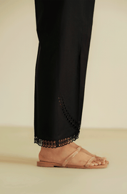Embroidered Straight Trouser