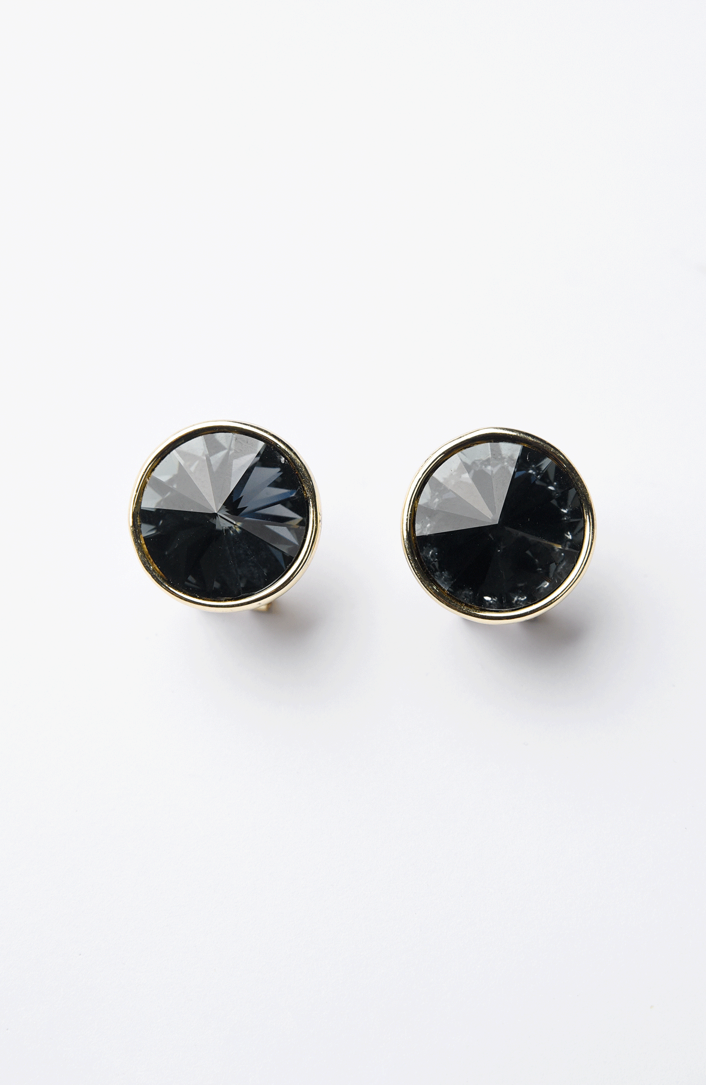 Midnight Oval Studs