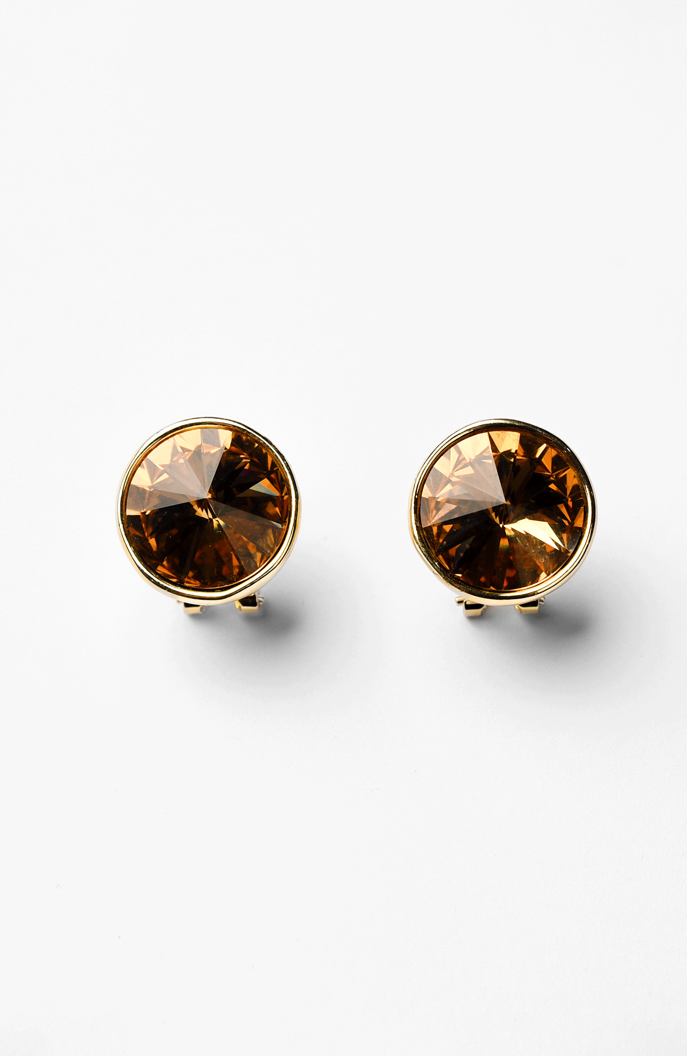 Amber Flame Studs