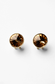 Amber Flame Studs