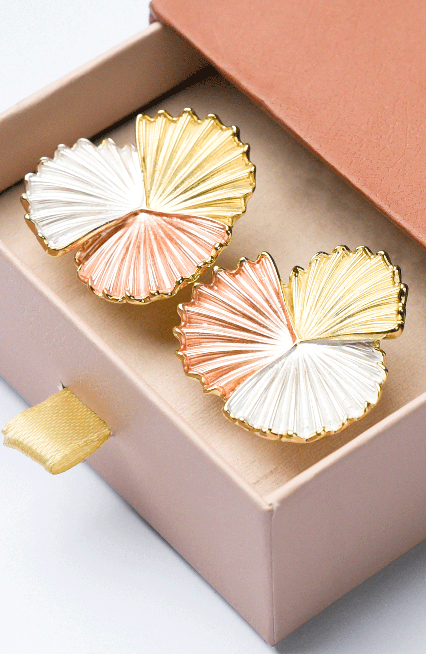 Tricolor Bloom Studs