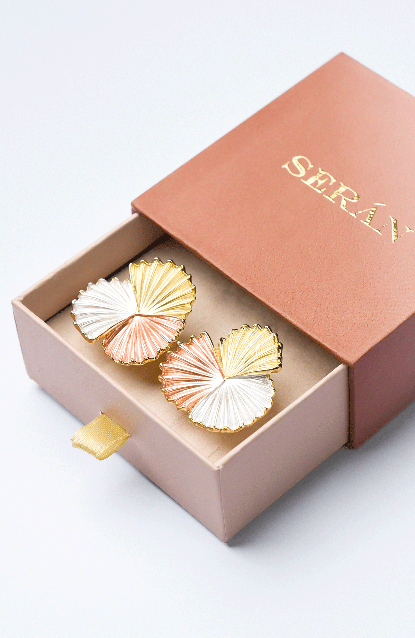 Tricolor Bloom Studs