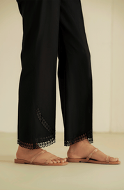 Embroidered Straight Trouser