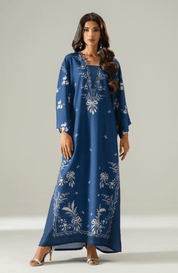 ROYAL AZURE FLORAL KAFTAN