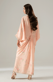 BLUSH ROSE DRAPED KAFTAN