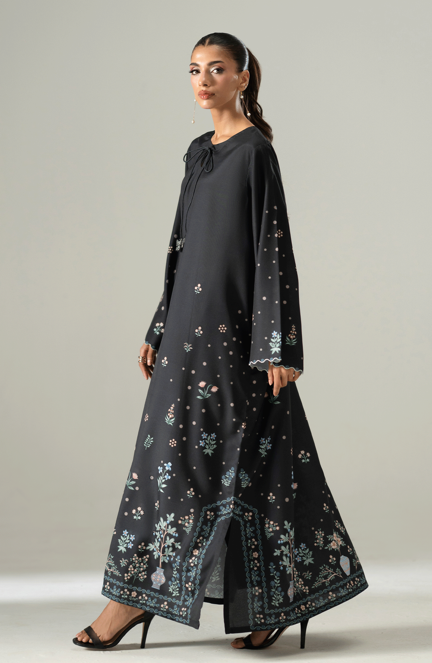 NOIR GARDEN NIGHTFALL KAFTAN