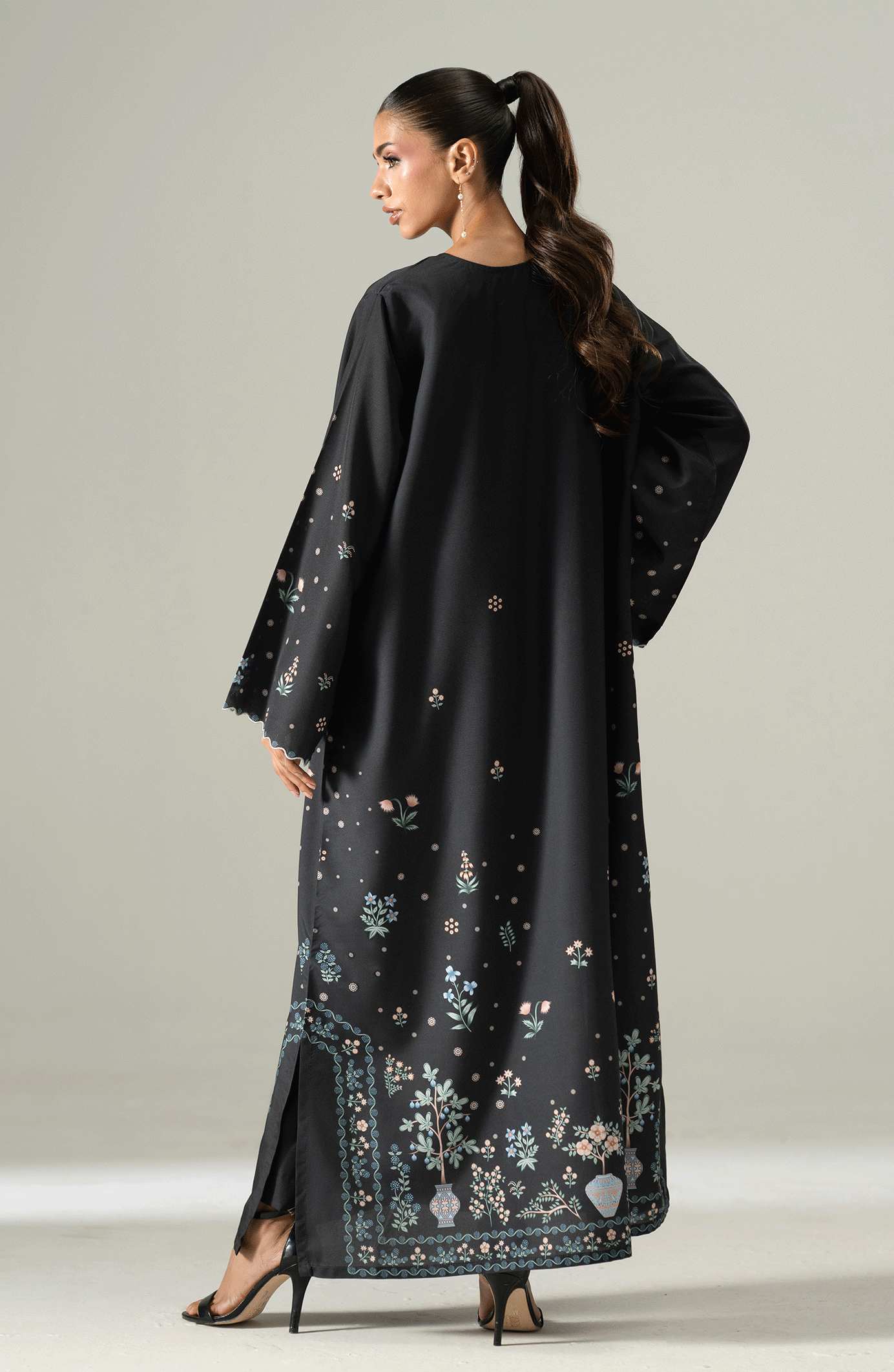 NOIR GARDEN NIGHTFALL KAFTAN