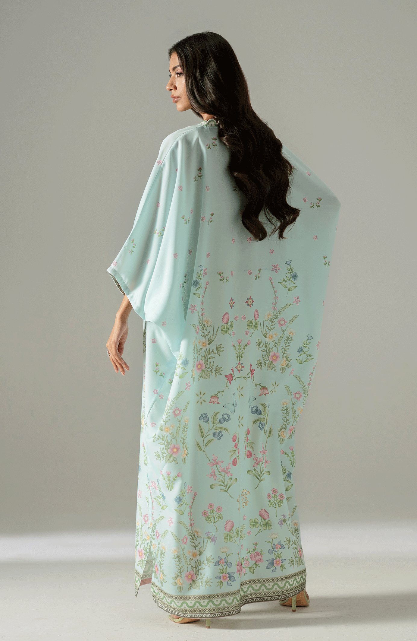 MINT BLOSSOM GARDEN KAFTAN