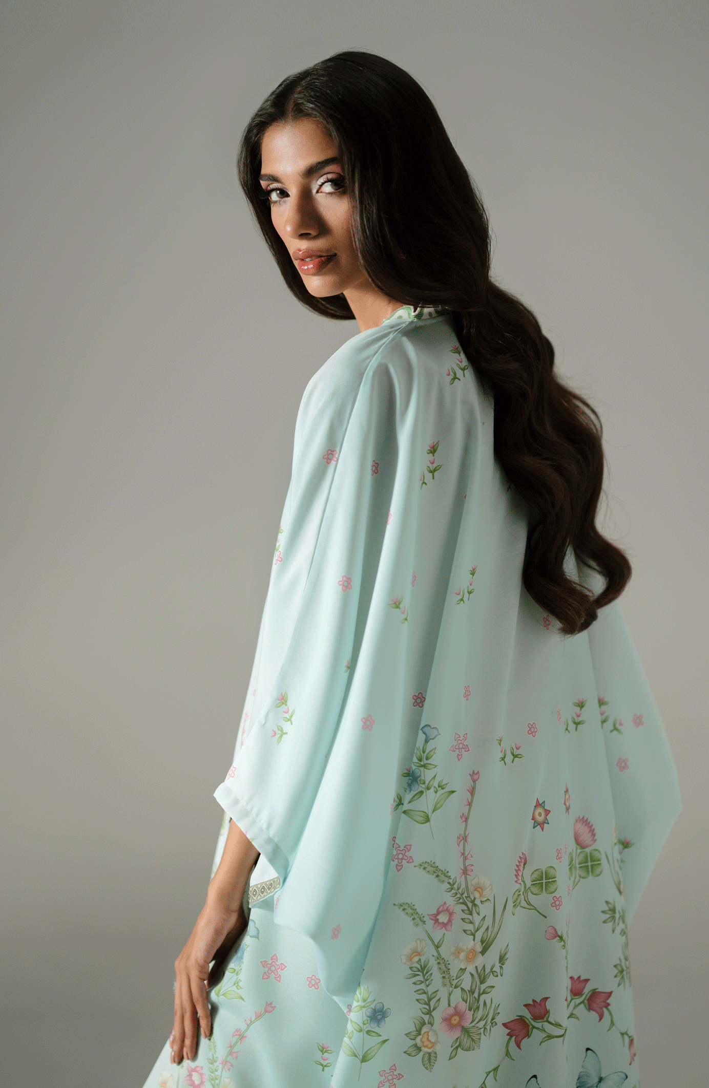 MINT BLOSSOM GARDEN KAFTAN
