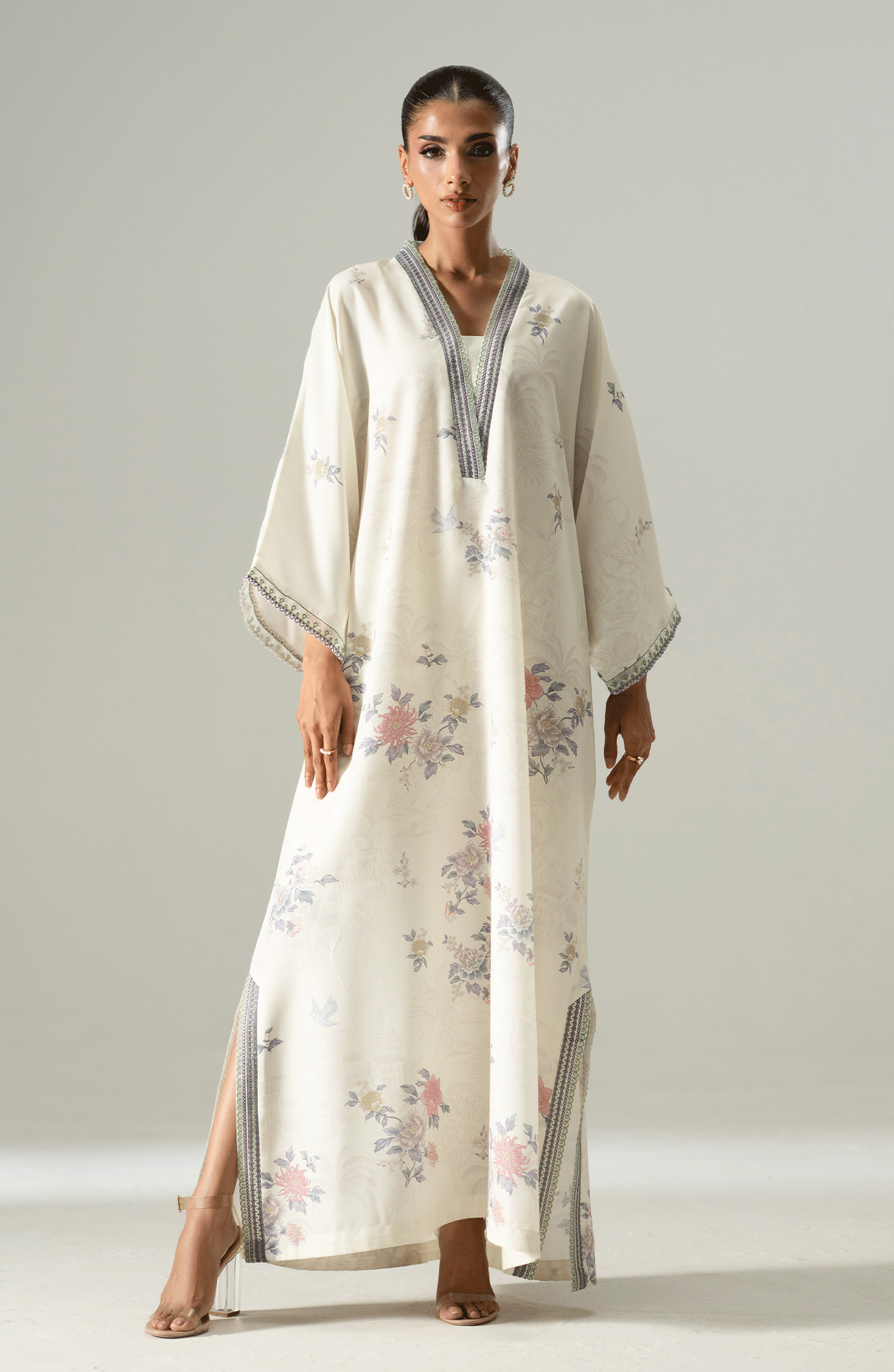 IVORY MEADOW LUXE KAFTAN