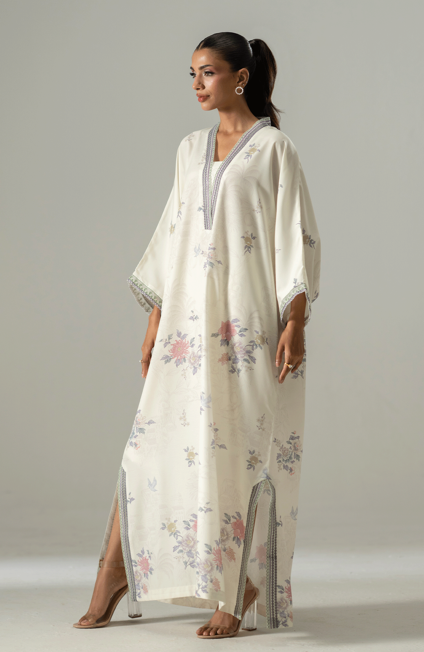 IVORY MEADOW LUXE KAFTAN