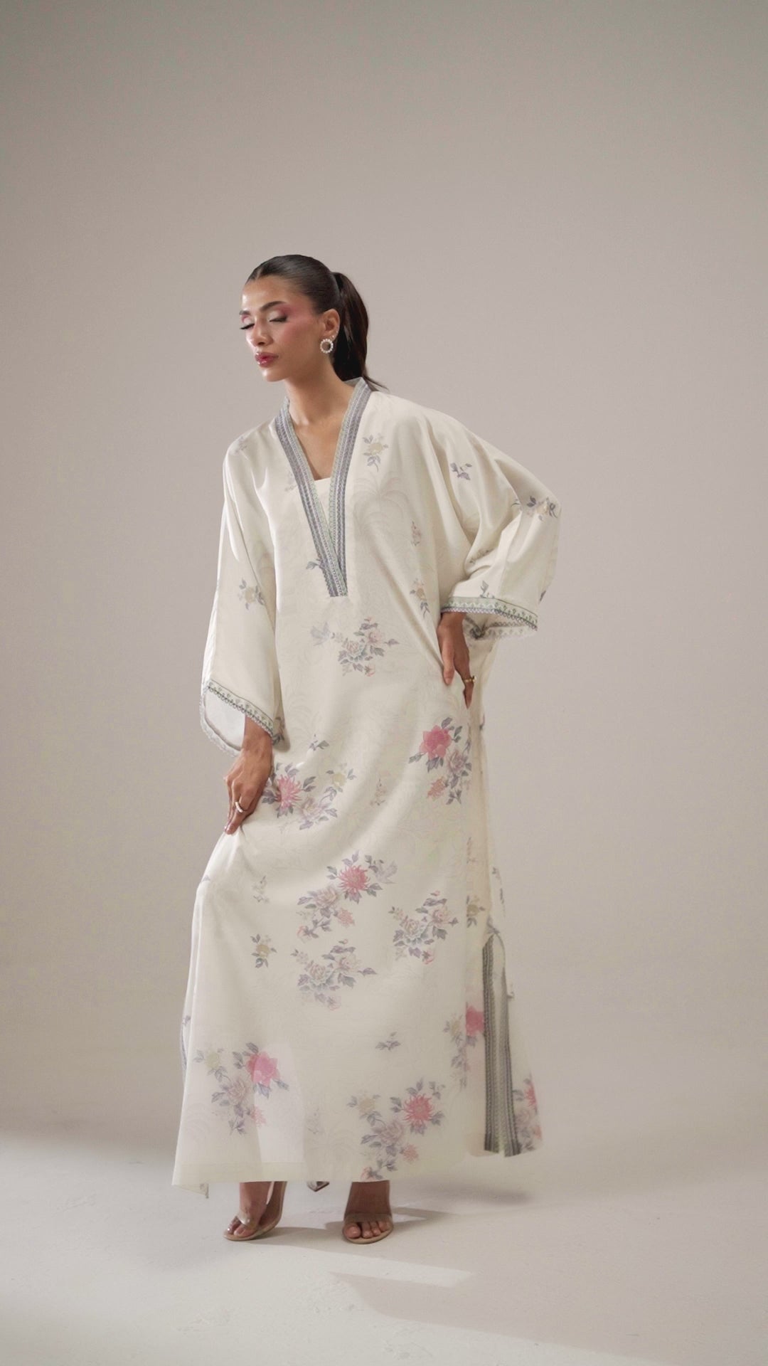 IVORY MEADOW LUXE KAFTAN