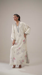 IVORY MEADOW LUXE KAFTAN