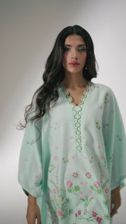MINT BLOSSOM GARDEN KAFTAN