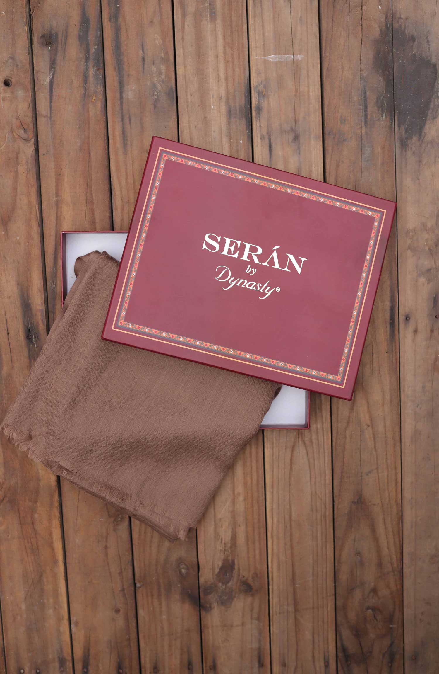 Wool Shawl - Light Brown