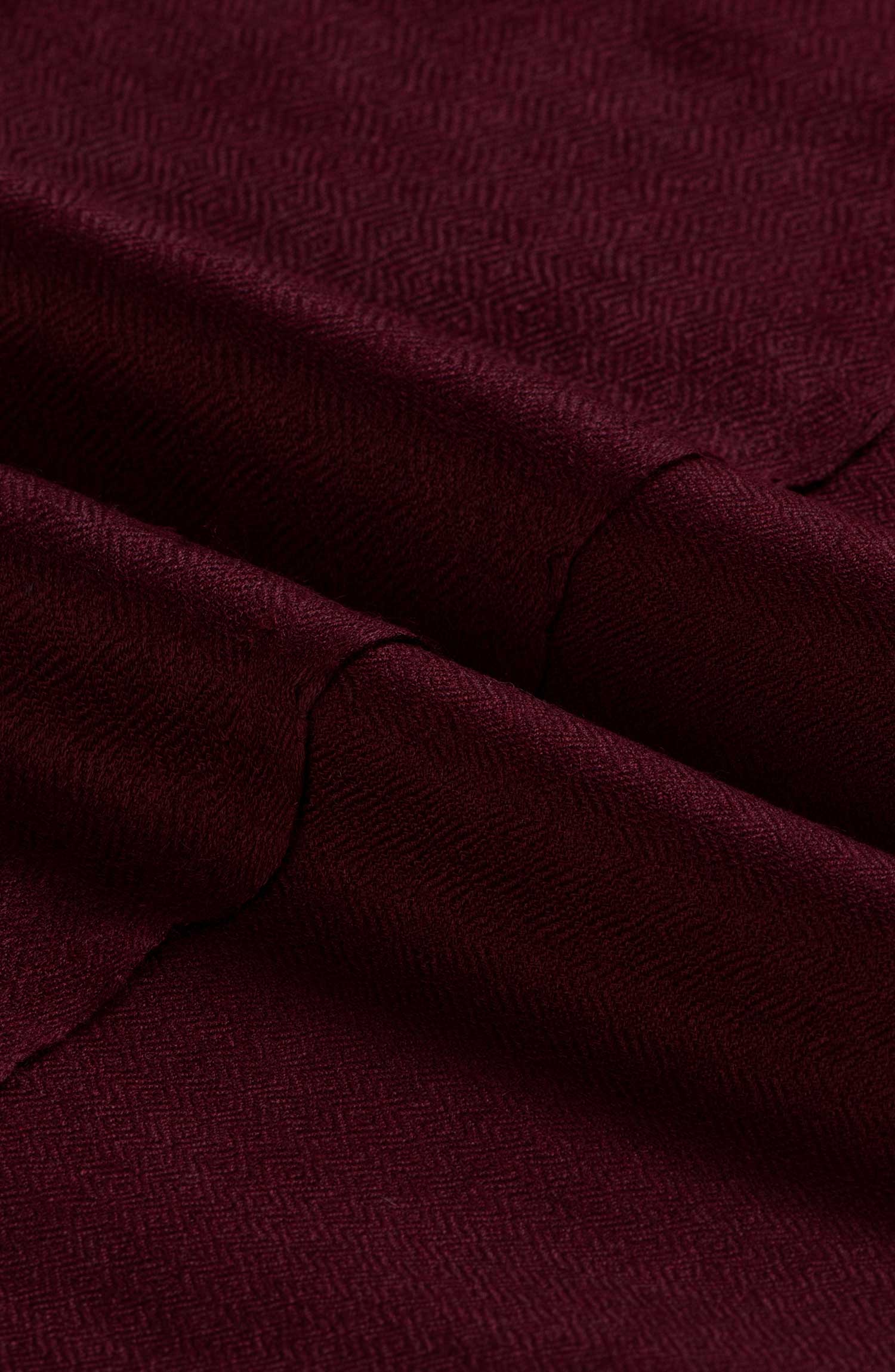 Wool Shawl - Maroon