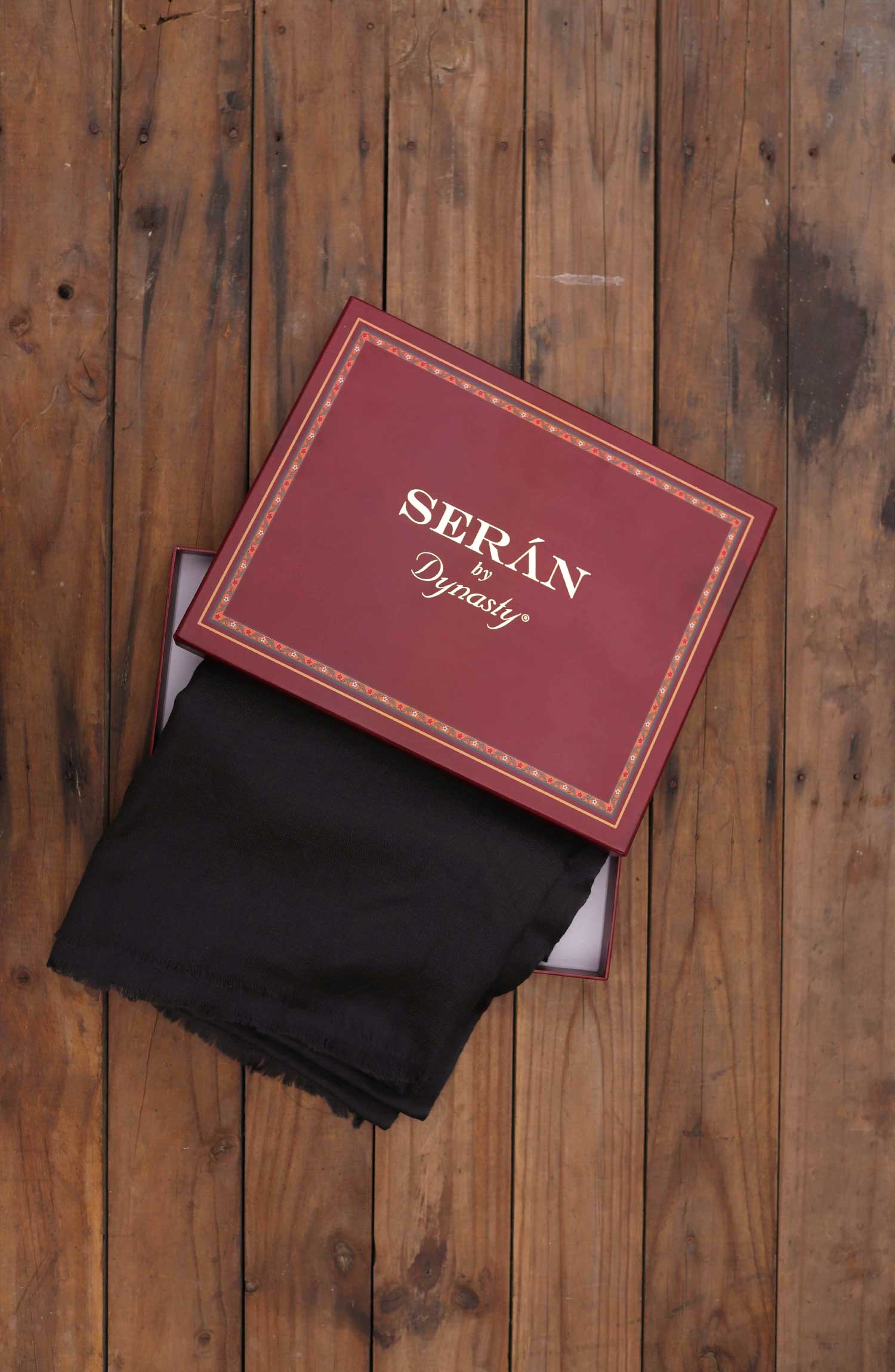 Wool Shawl - Charcoal